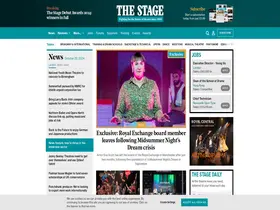 Preview of  thestage.co.uk