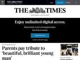 Preview of  thetimes.co.uk