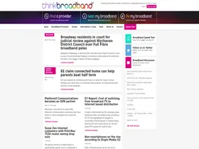 Preview of  thinkbroadband.com