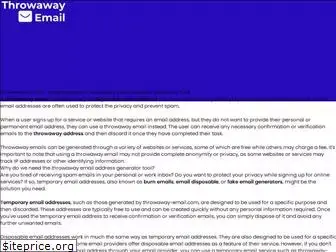 Preview of  throwaway-email.com
