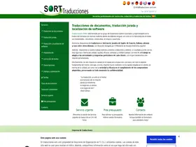 Preview of  traducciones-sort.com