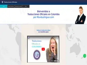 Preview of  traduccionesoficialesencolombia.com