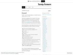 Preview of  turnipfarmers.wordpress.com