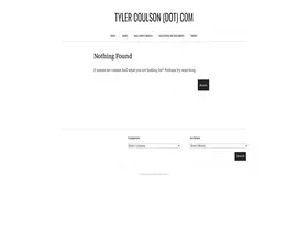 Preview of  tylercoulson.com