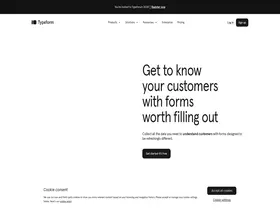 Preview of  typeform.com