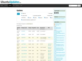 Preview of  ubuntuupdates.org