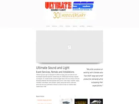 Preview of  ultimatesoundandlight.com