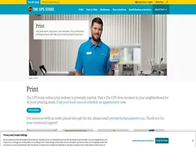 Preview of upsstoreprintshop.com