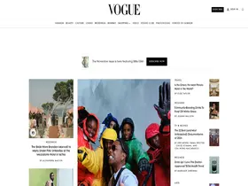 Preview of  vogue.com