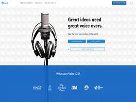 Preview of  voice123.com