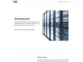 Preview of  webhostinggeeks.com