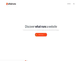 Preview of  whatruns.com