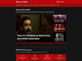 Preview of  whats-on-netflix.com