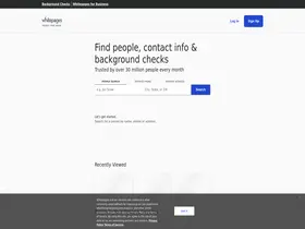 Preview of  whitepages.com