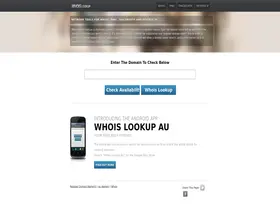 Preview of  whoislookup.com.au