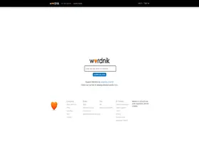 Preview of  wordnik.com