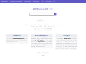 Preview of  wordreference.com