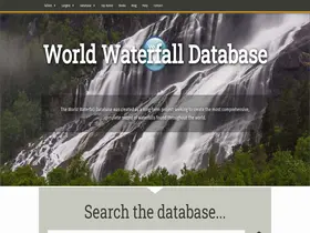 Preview of  worldwaterfalldatabase.com