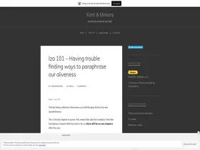 Preview of  xantandminions.wordpress.com