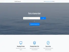 Preview of  youtubetranscript.com