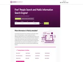 Preview of  zabasearch.com