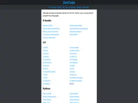 Preview of  zetcode.com